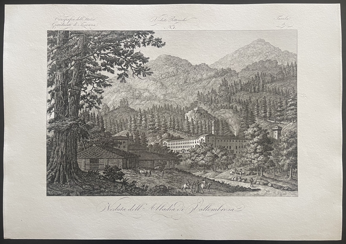 veduta_dell_abbadia_di_vallombrosa_1845_dapres_orlandini_italie