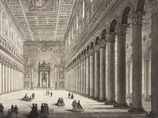rome_basilica_di_san_paolo_italie_gravure_de_1820