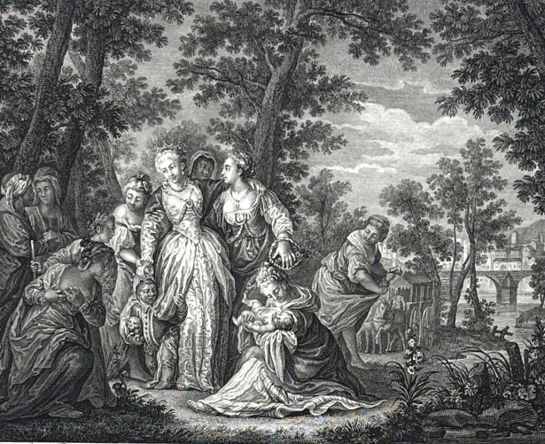 paul_veronese_1528-1588_moise_sauve_des_eaux_graveur_delignon_tirage_1786