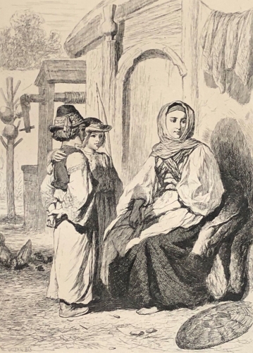 slovaquie_femme_et_enfants_slovaques_1855_slovensko_dapres_valerio