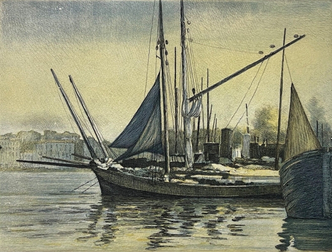 marseille_bateaux_de_peche_a_quai_aquatinte_c_1930_h_berengier_1880-1943_france