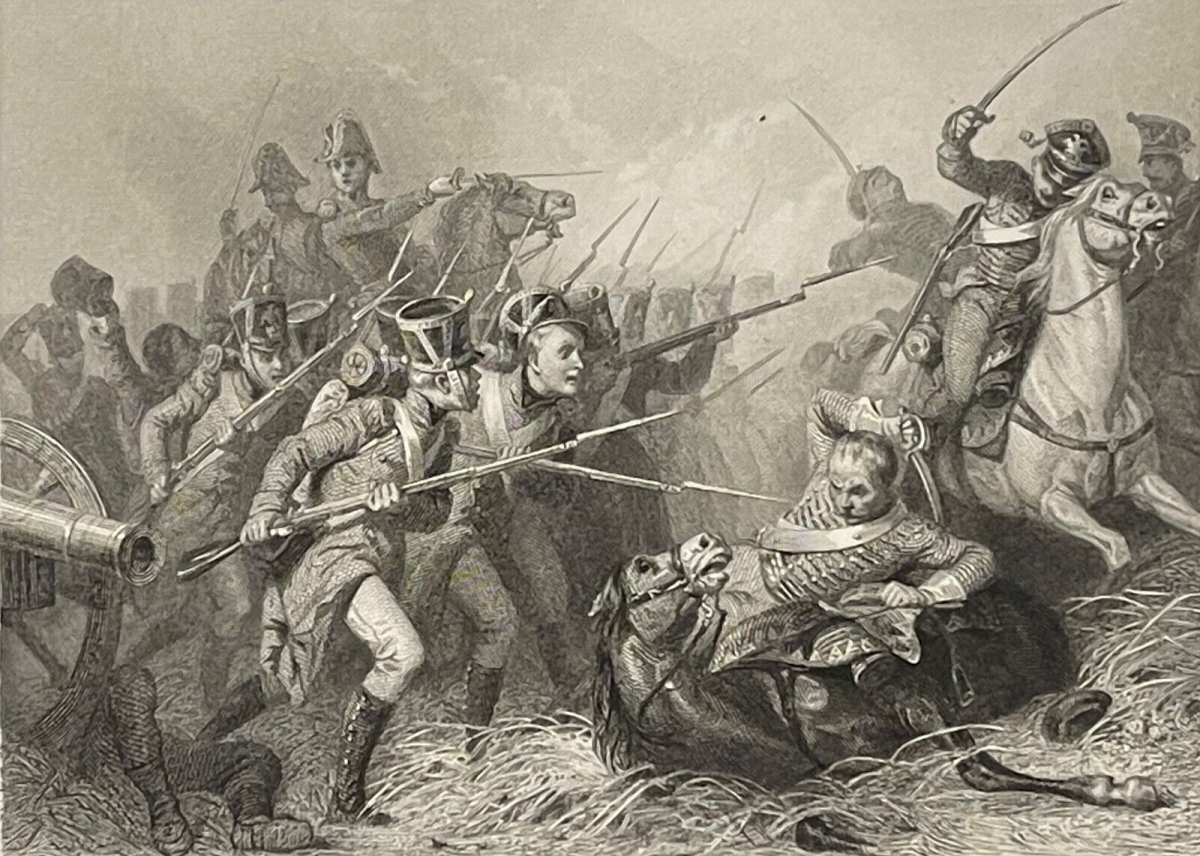 combat_de_rippach_weissenfels_1813_saxe_allemagne_gravure_1836_empire_francais