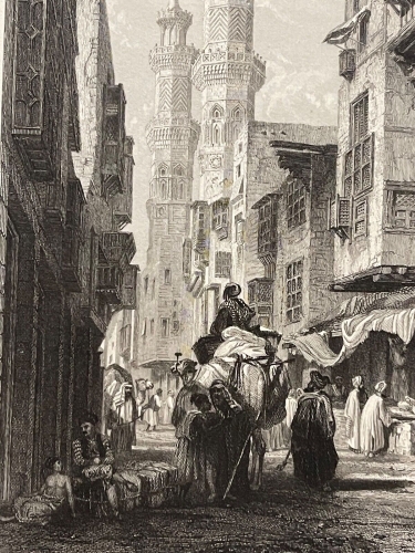 egypte_le_caire_gravure_de_rouargue_vers_1830_afrique