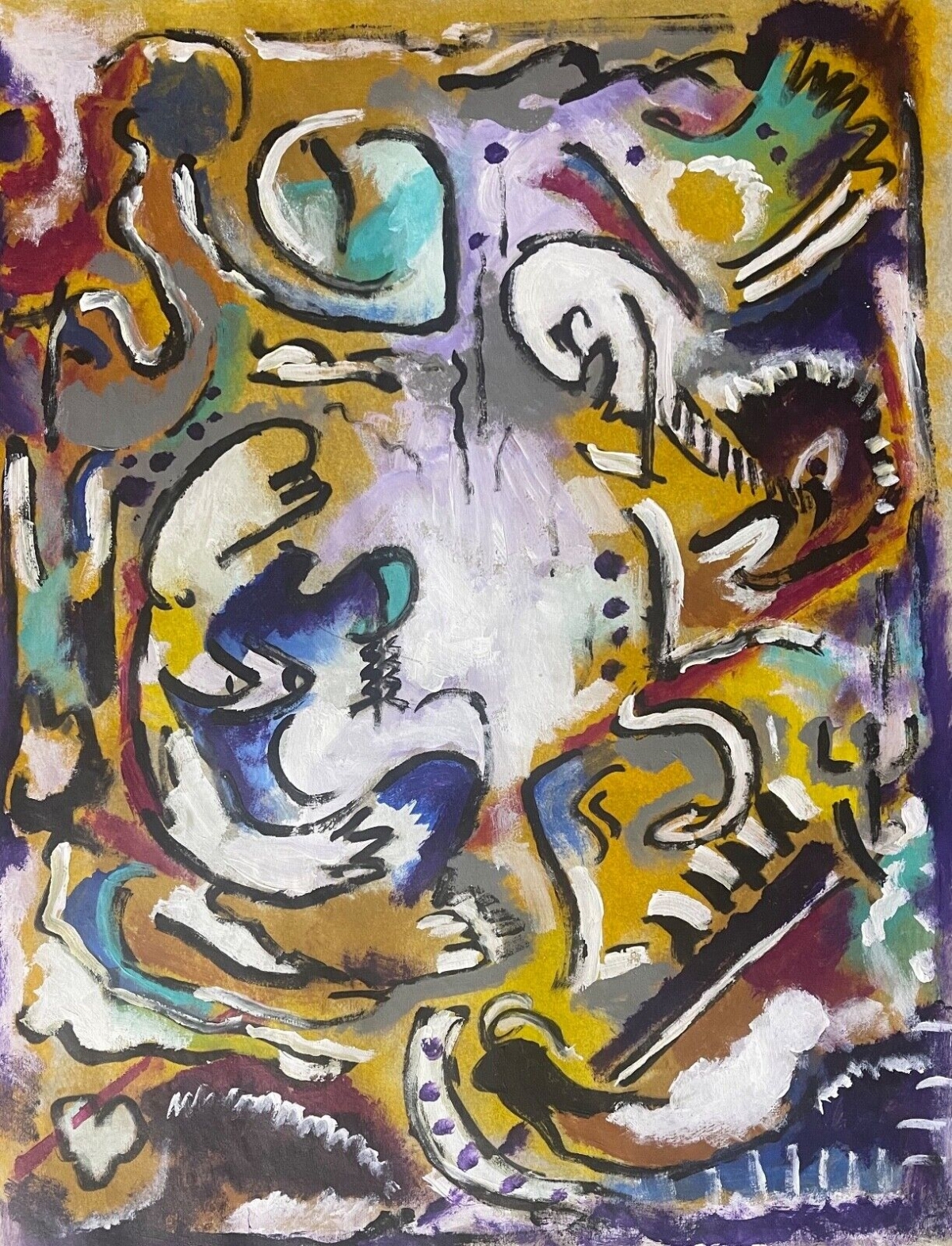 le_dejeuner_sur_lherbe_acrylique_sur_calque_anonyme_1990_france