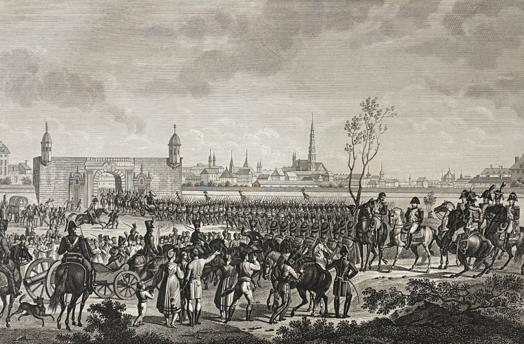 entree_francais_dans_vienne_1805_napoleon_bonaparte_revolution_le_compte_1850