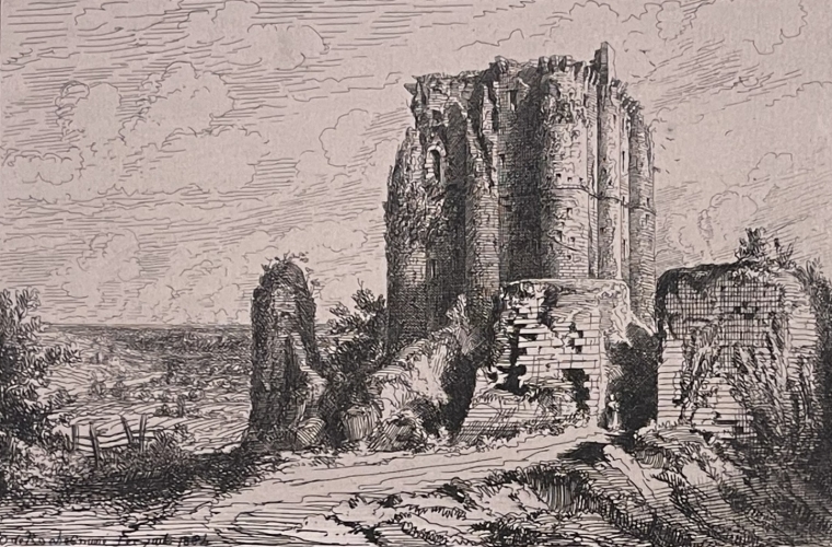 chateau_de_pouzauges_xiie_siecle_vendee_le_donjon_france_1860