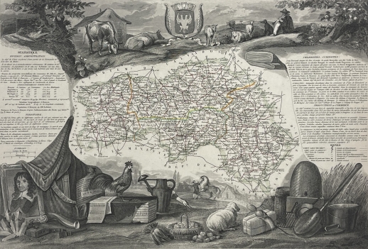 orne_departement_carte_originale_de_1850_france_normandie