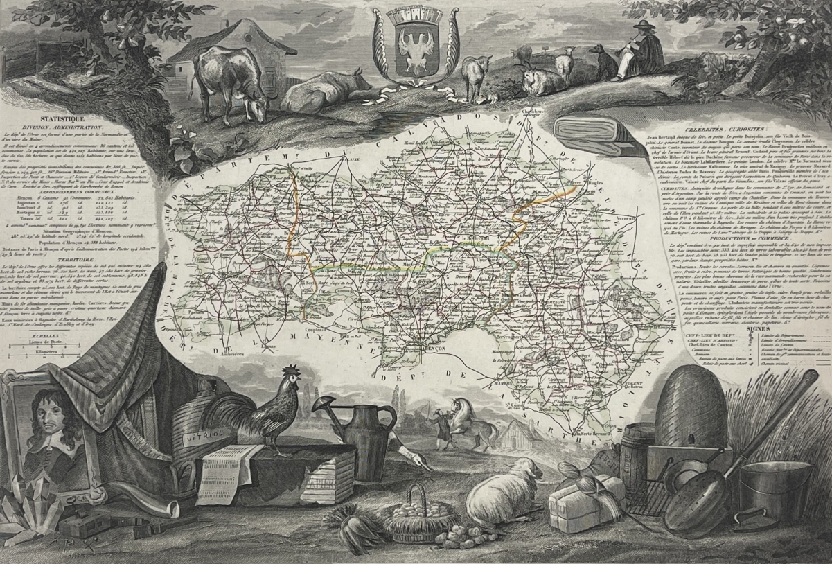 orne_departement_carte_originale_de_1850_france_normandie