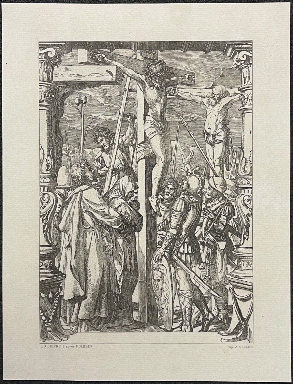 holbein_hans_1497-1543_la_passion_christ_crucifixion_graveur_ed_lievre_1877