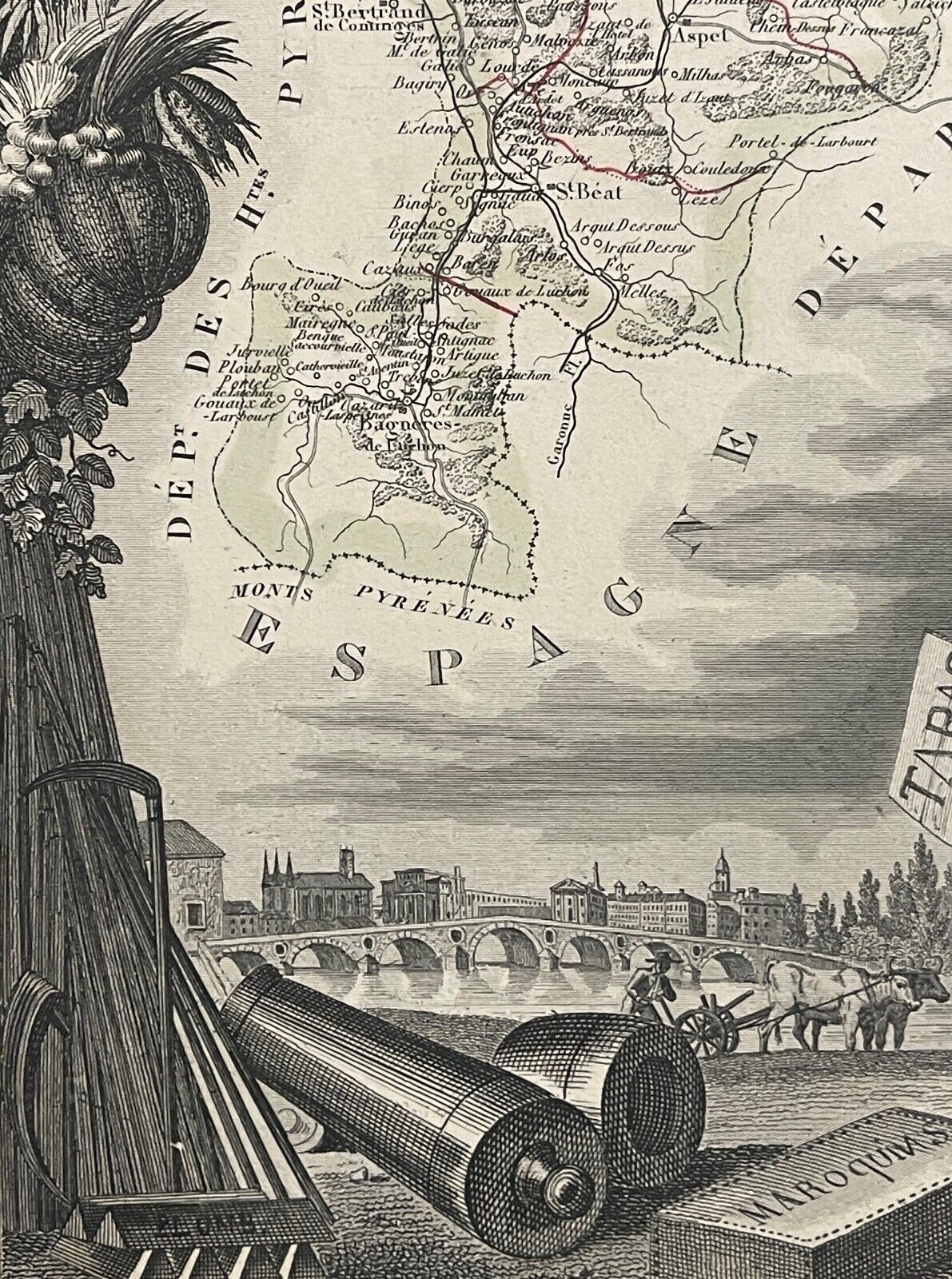 haute_garonne_departement_carte_de_1850_france_languedoc_gascogne_occitanie