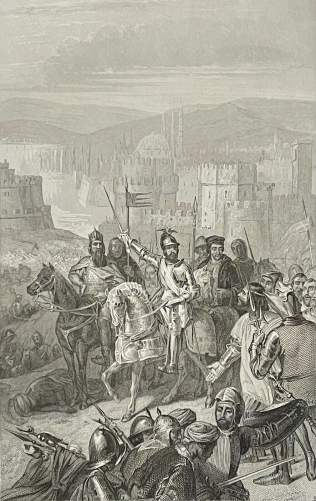 siege_de_constantinople_marechal_boucicault_sultan_bajazet_byzance_1402_c_1840