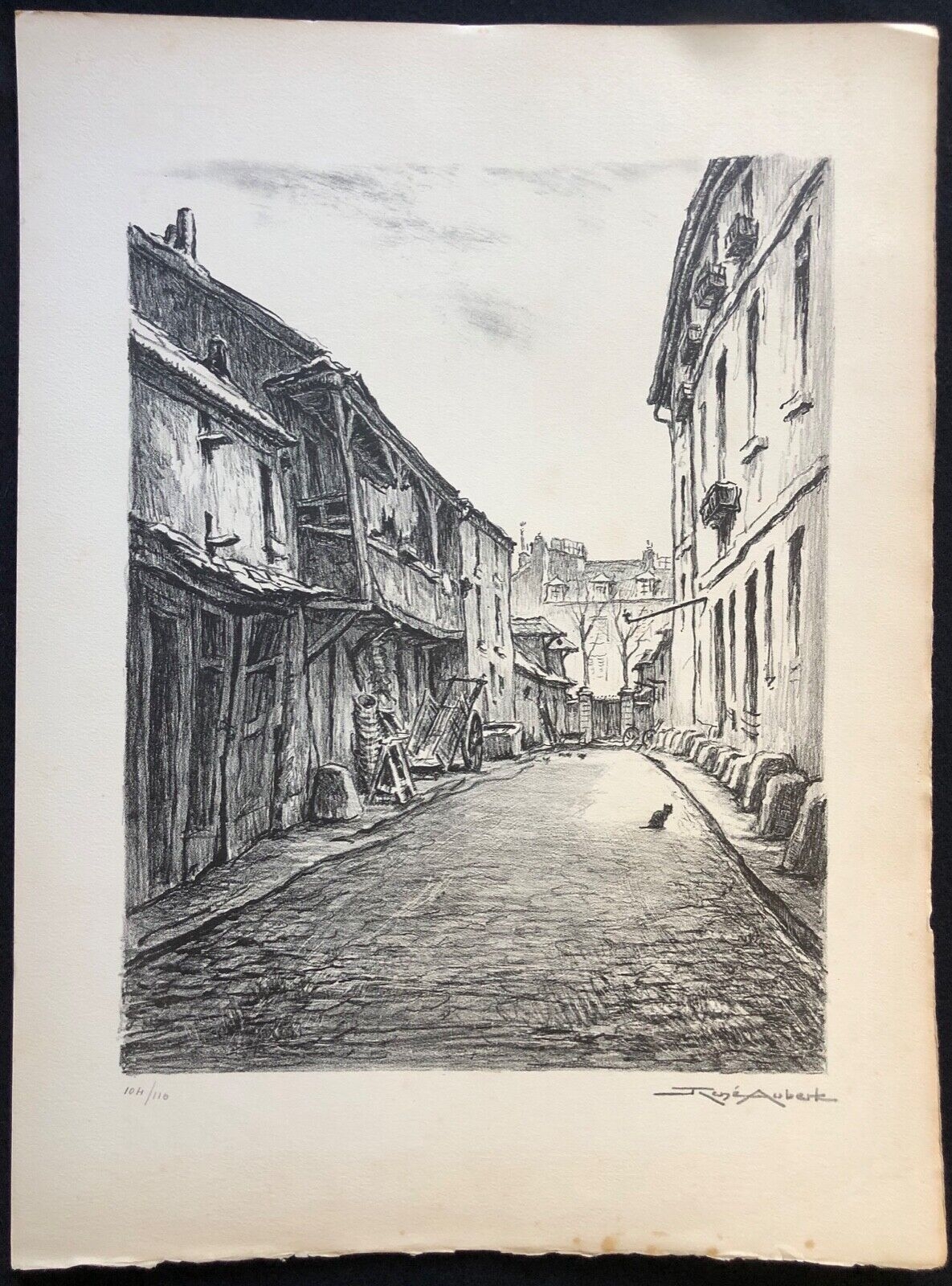 versailles_rene_aubert_1894-1977_lithographie_de_1951_signee_au_crayon