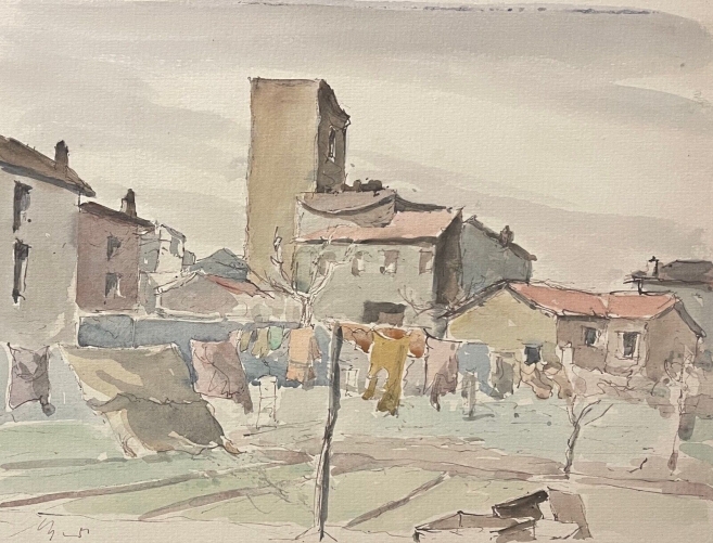 village_a_priori_vers_espagne_vers_1920_technique_mixte_qualité