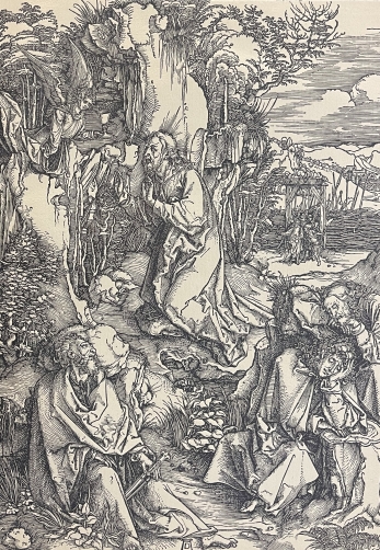 albrecht_durer_1471-1528_le_christ_au_mont_des_oliviers_bois_grave_c_1900