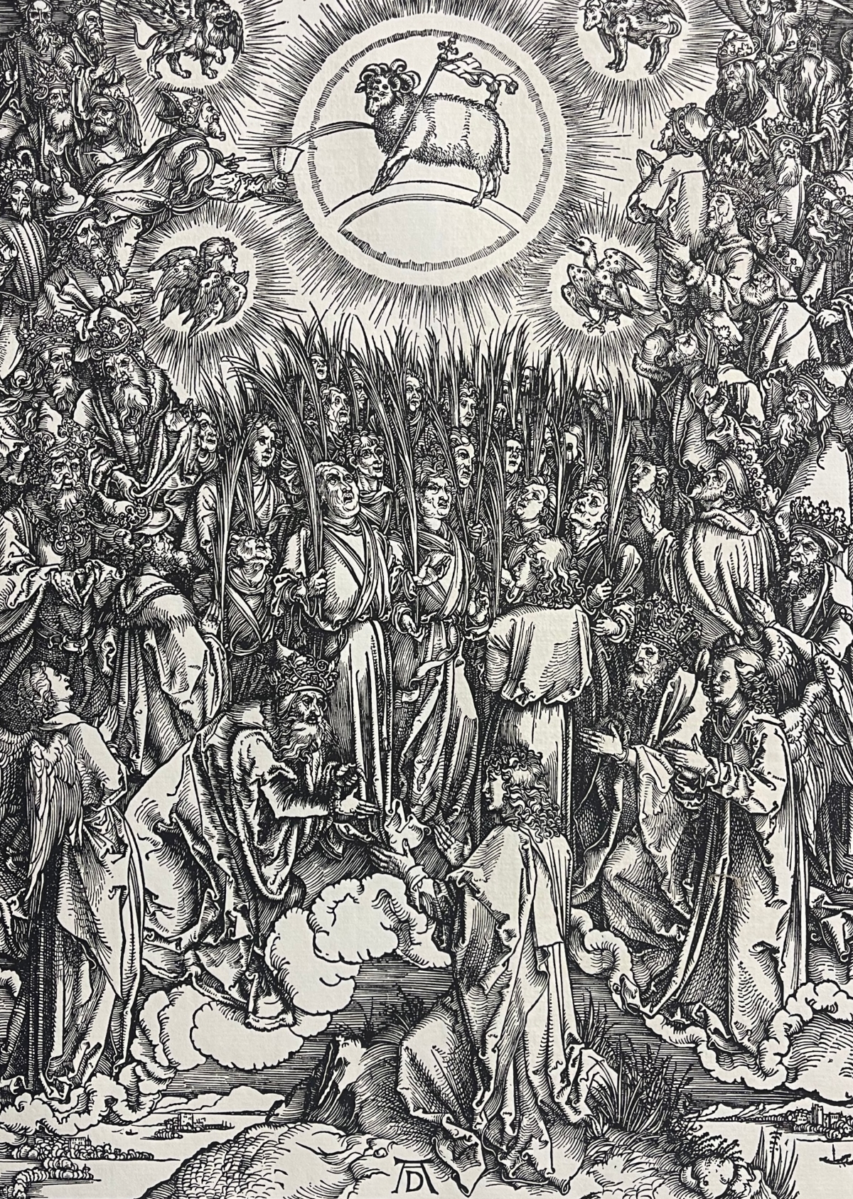 albrecht_dürer_ladoration_de_lagneau_apocalypse_1498_gravure_fac-simile_1900