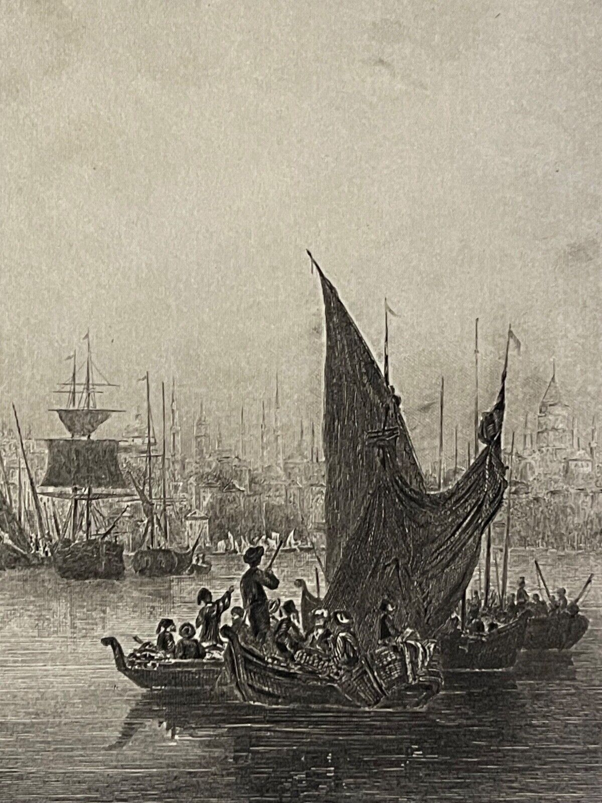 istanbul_turquie_le_bosphore_constantinople_gravure_de_1840_türkiye