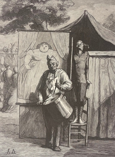 honore_daumier_saltimbanques_xylographie_graveur_froment_vers_1870
