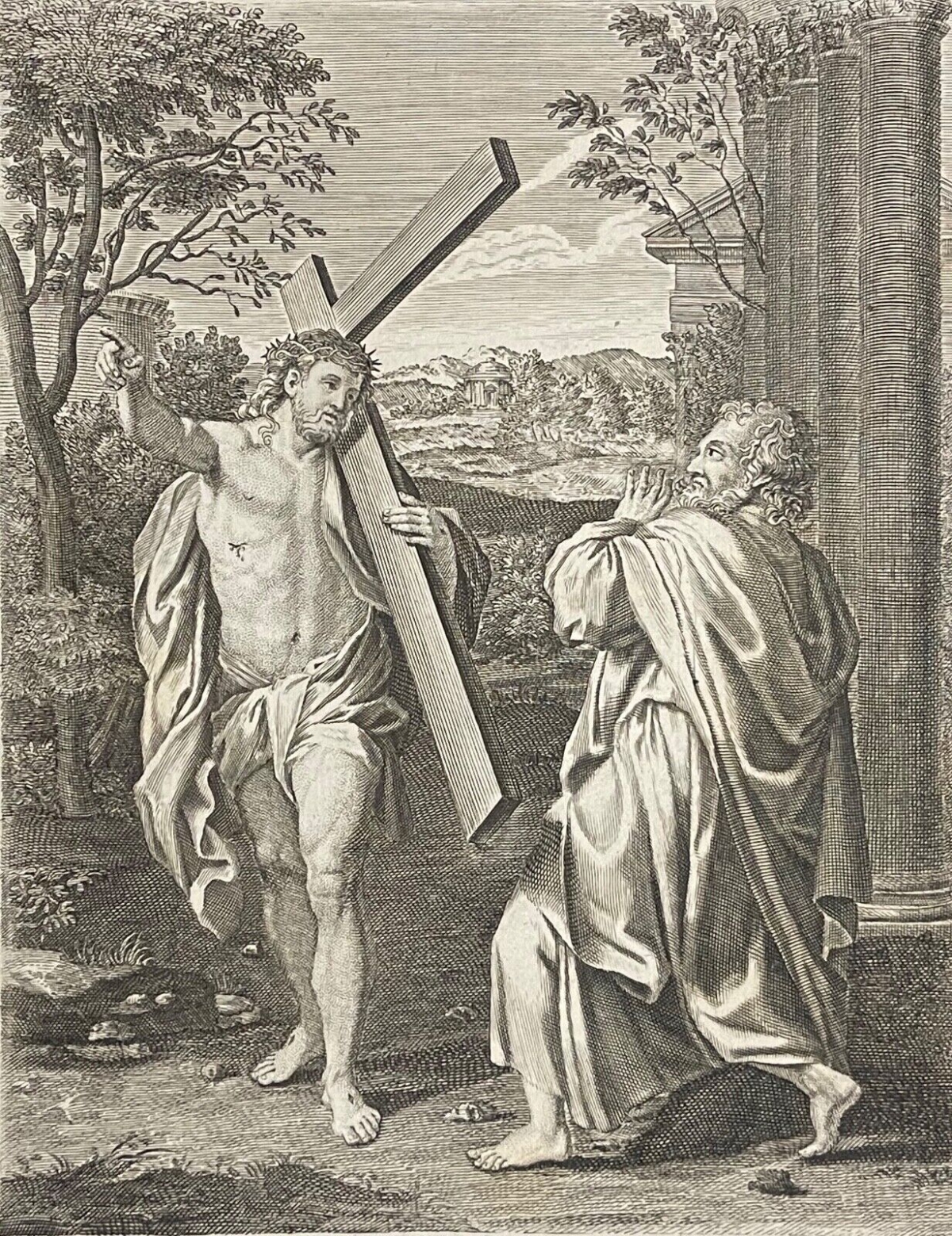 annibale_carracci_1612-1695_dapres_domine_quo_vadis_gravure_vers_1725