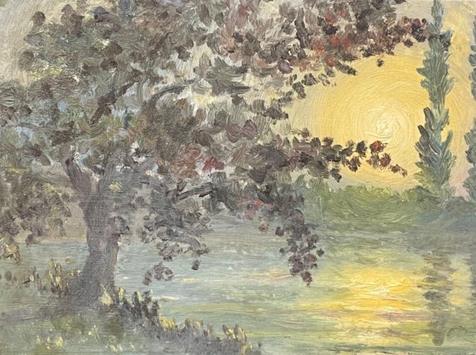 couche_de_soleil_en_campagne_peinture_sur_papier_xixe_anonyme_impressionnisme
