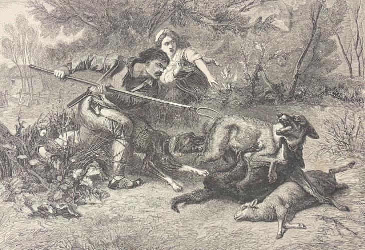 au_loup_dapres_charles_verlat_1824-1890_gravee_par_h_linton_vers_1860_france