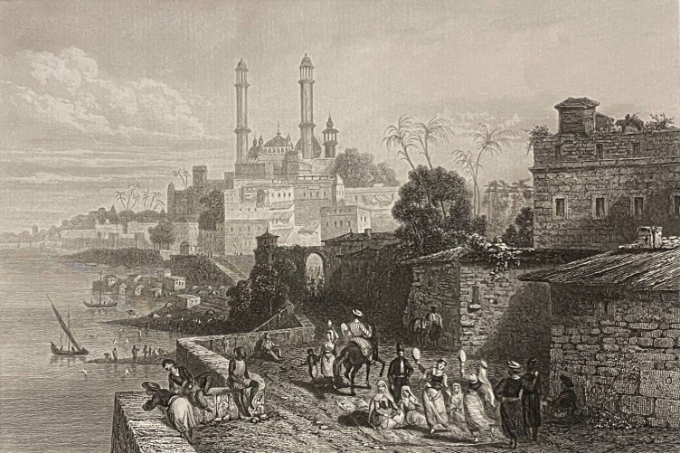 varanasi_ou_benares_inde_gravure_de_schroeder_vers_1850