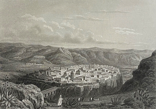 constantine_algerie_en_1863_lithographie_de_lacoste_xixe_afrique