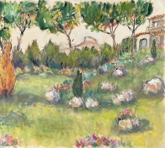 aubagne_massif_du_garlaban_provence_gouache_anonyme_france