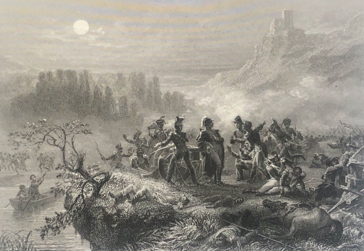 napoleon_bonaparte_marechal_mortier_combat_de_dirnstein_france_gravure_1862