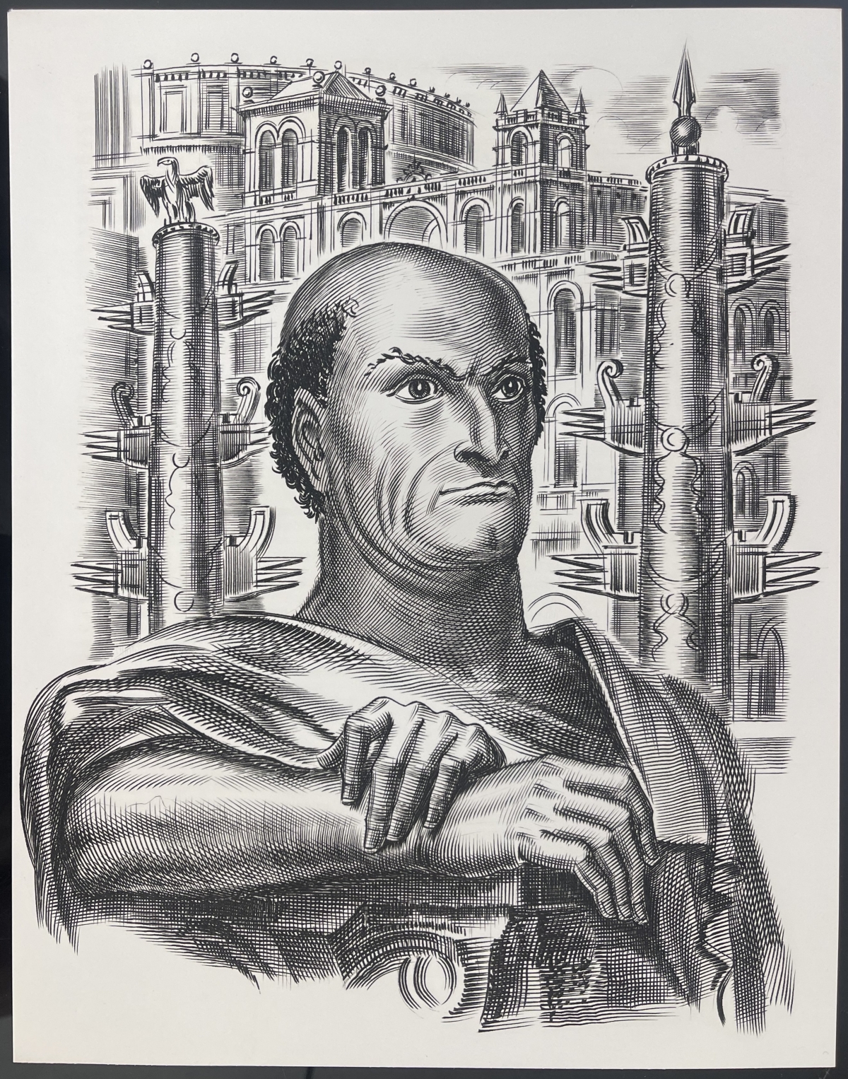 caton_l_ancien_gravure_1967_d_albert_decaris_1901-1988_roma_rome_italia