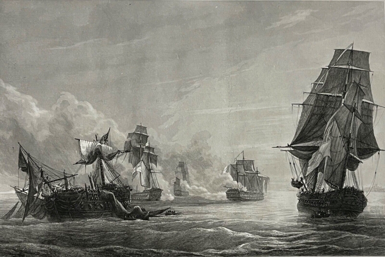 espagne_combat_naval_devant_cadix_1801_par_gilbert_marine_1840_france_revolution