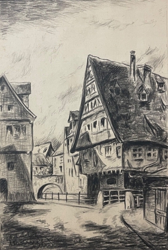 ernest_zipperer_1888-1982_ulm_gravure_maniere_noire_allemagne_danube