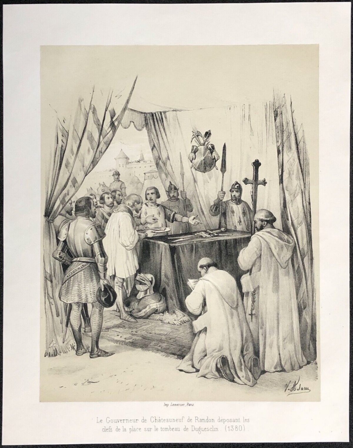 gouverneur_de_chateauneuf_de_randon_tombeau_de_duguesclin_1320-1380_estampe_1840
