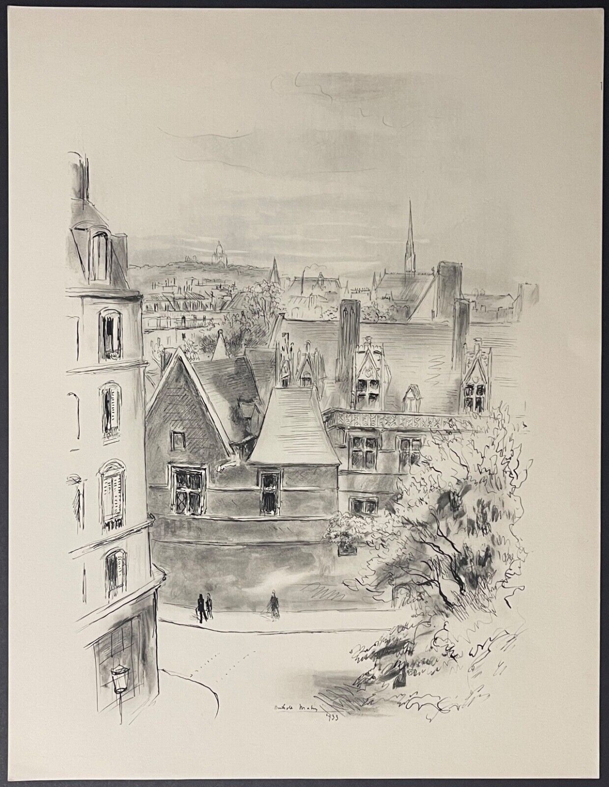 paris_quartier_latin_lithographie_de_1933_berthold_mahn_1881-1975_france