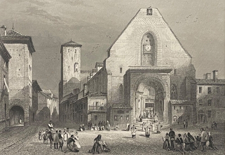 saint-sever_landes_chalosse_tursan_gravure_par_rouargue_1838_france