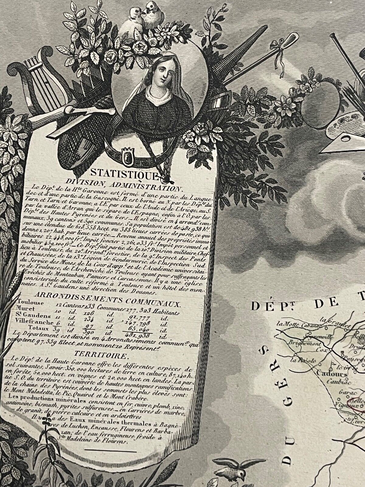 haute_garonne_departement_carte_de_1850_france_languedoc_gascogne_occitanie