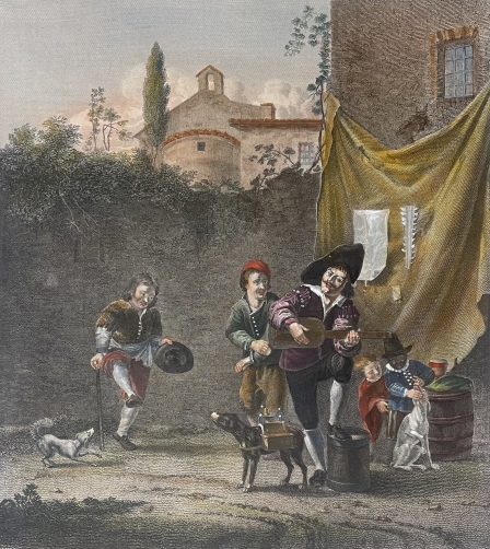 le_charlatan_de_province_et_animaux_savants_grave_par_chataignier_vers_1870