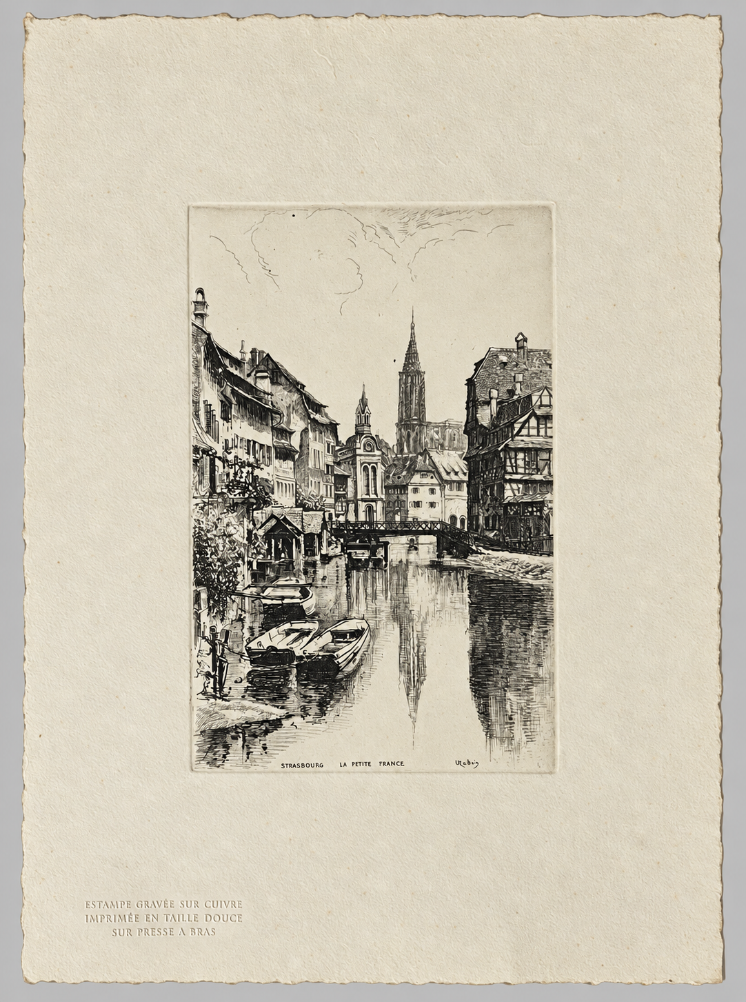 strasbourg_bas-rhin_petite_france_leopold_robin_copper_engraving_c1930_alsace