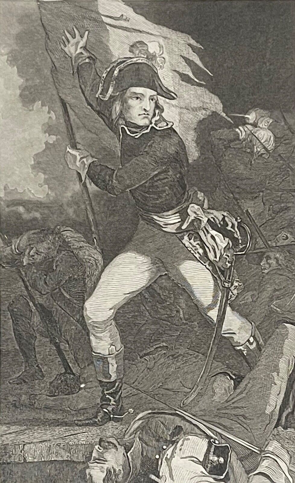 napoleon_bonaparte_au_pont_d_arcole_1796_italie_gravure_vers_1860_france