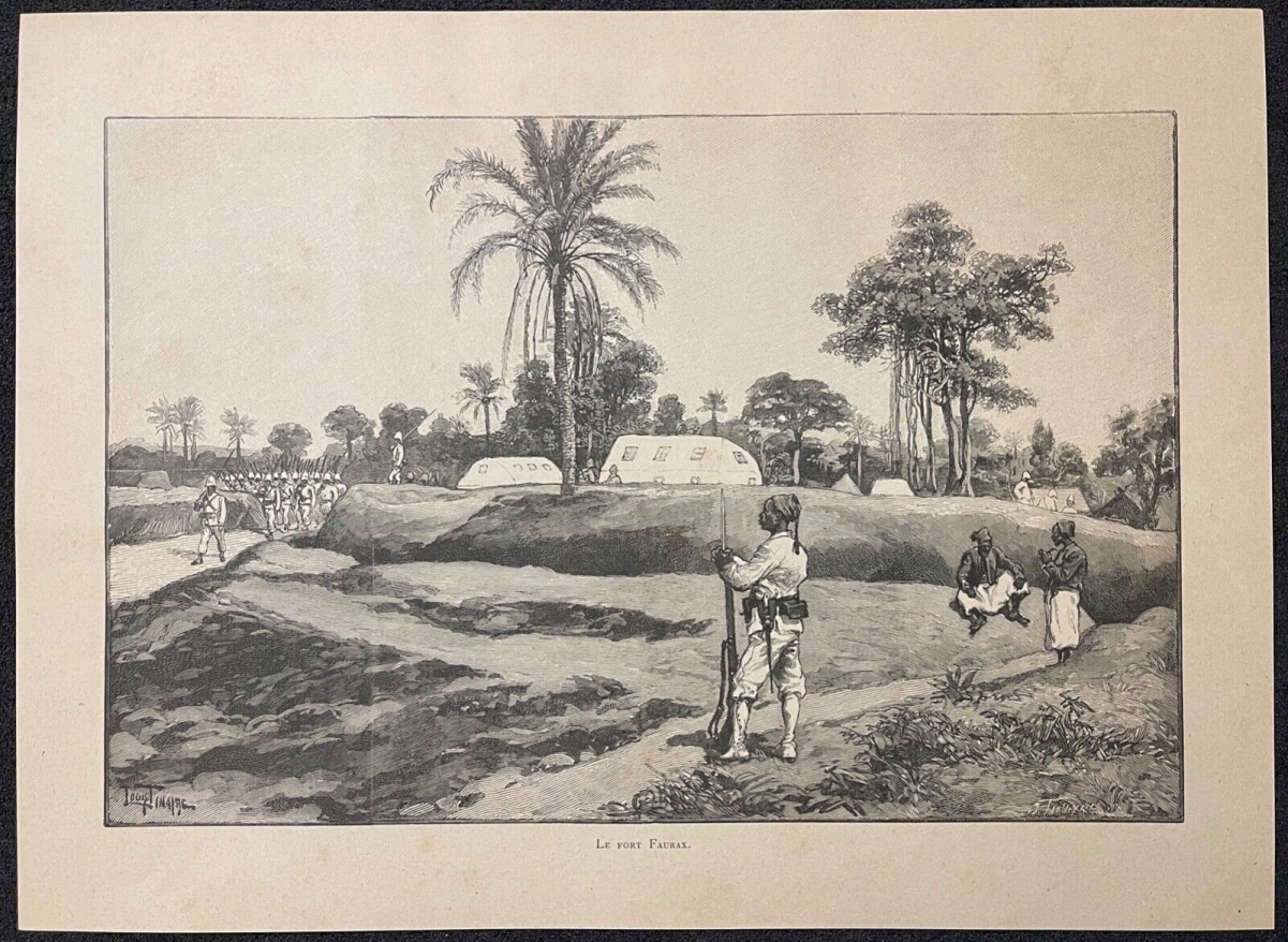 fort_faurax_colonisation_de_royaume_dahomey_benin_1895_afrique