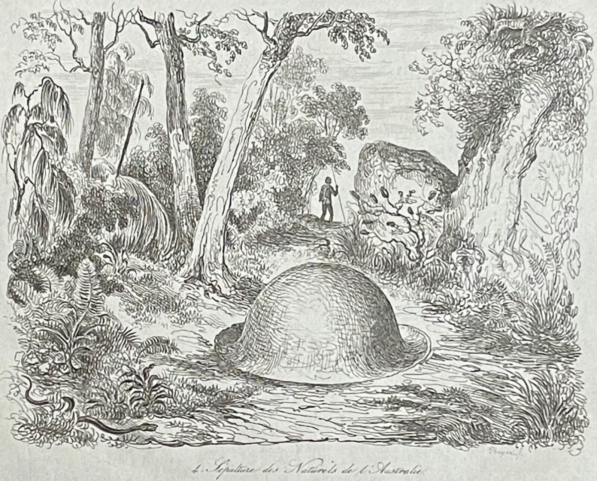 australie_sepulture_des_naturels_aborigene_gravure_de_1835_australia