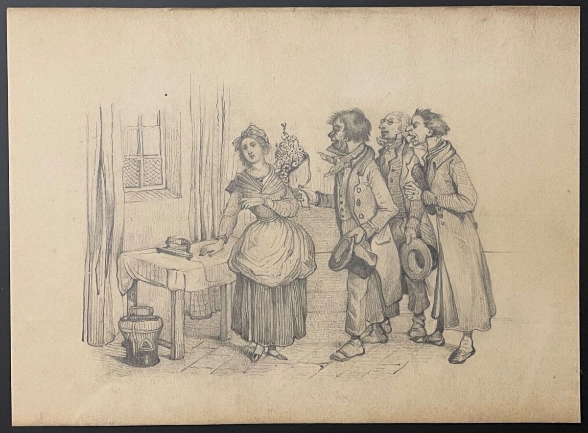 repasseuse_courtisee_dessin_original_angleterre_vers_1850_qualite_pressing