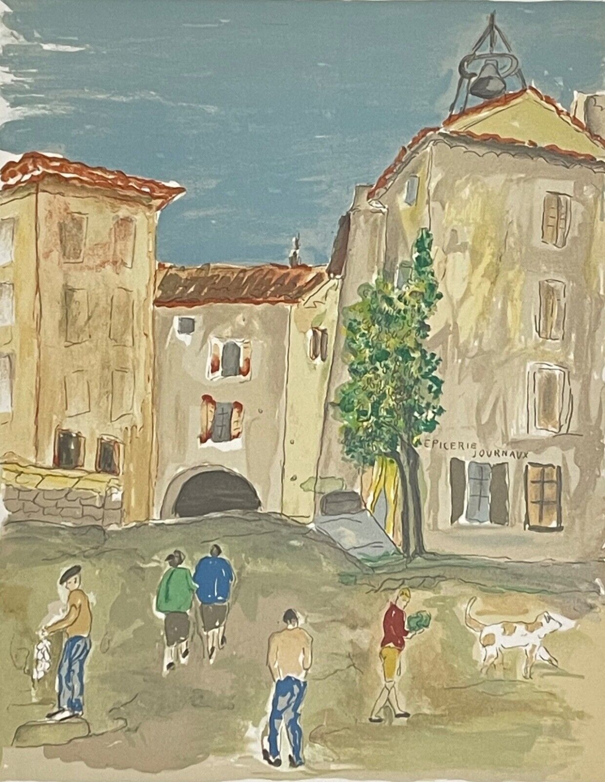 gordes_provence_lithographie_1979_attribuee_a_astri_bergman_taube_1898-1980