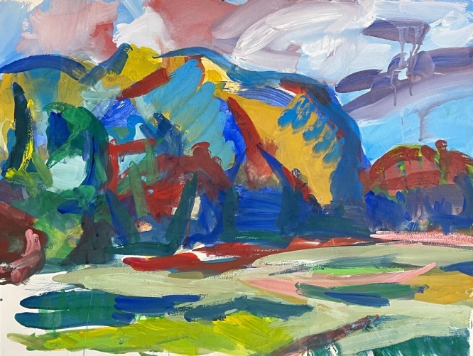 provence_collines_henri_samat_peintre_du_peano_ecole_provencale_1983_france