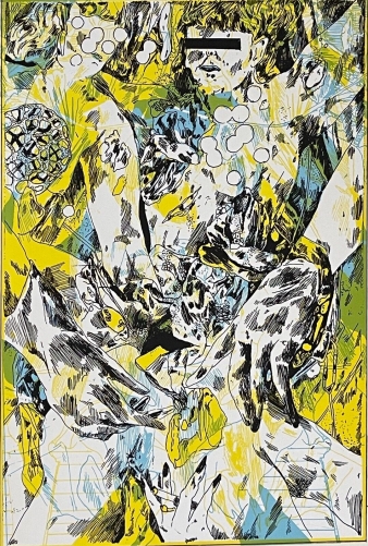 art_brut_revue_de_djoker_poster_serigraphie_de_gotier