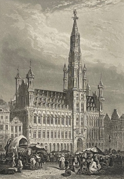 bruxelles_hotel_de_ville_dapres_rouargue_1838_belgique_europe