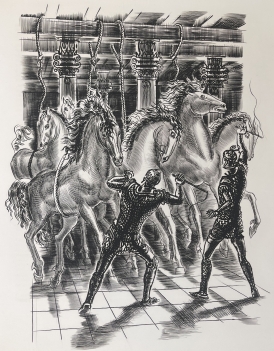 eumene_gravure_1967_d???albert_decaris_chevaux_cheval_italie