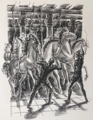eumene_gravure_1967_d???albert_decaris_chevaux_cheval_italie