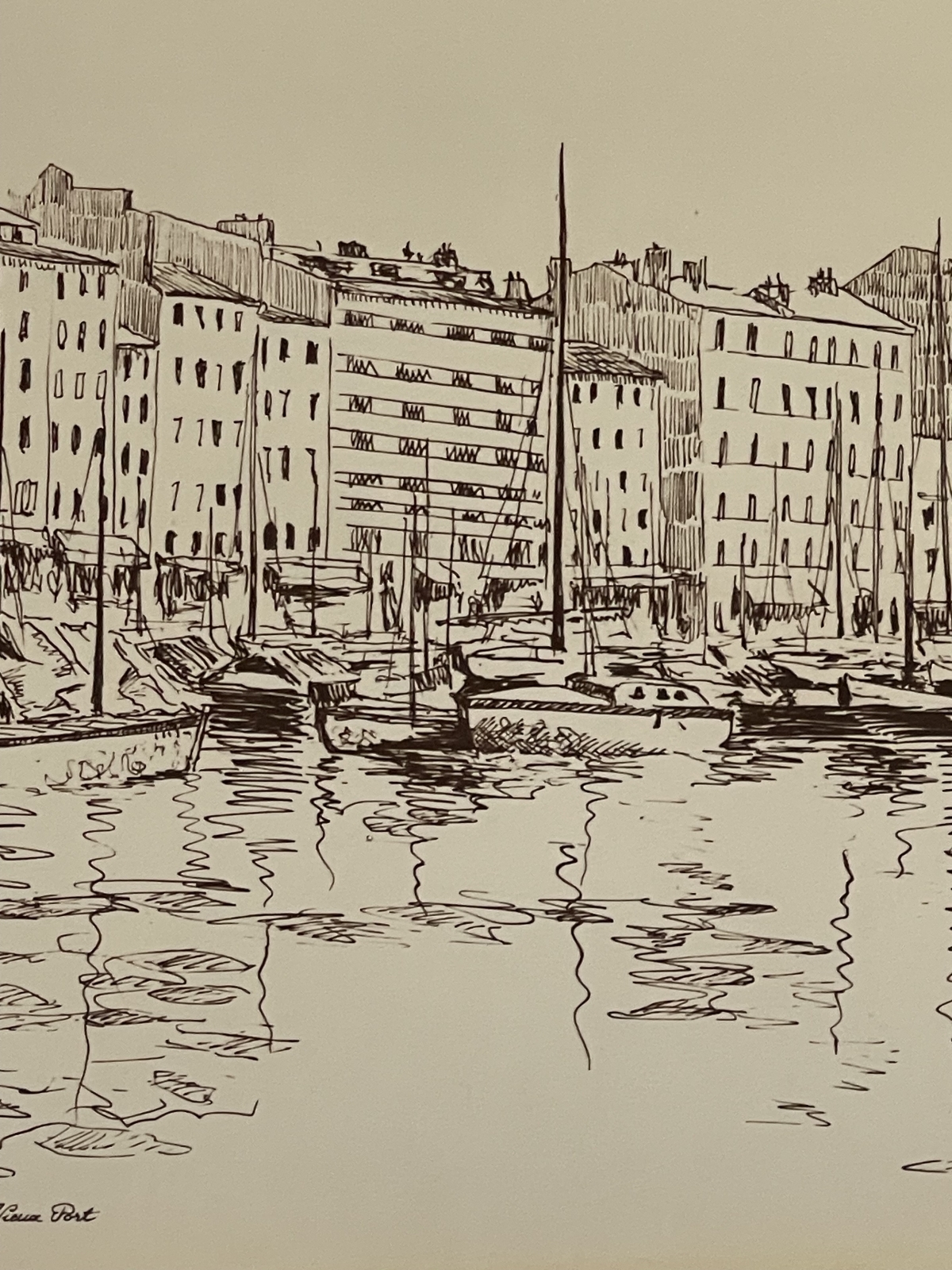 marseille_vieux_port_vers_1970_gravure_xxe_provence_france