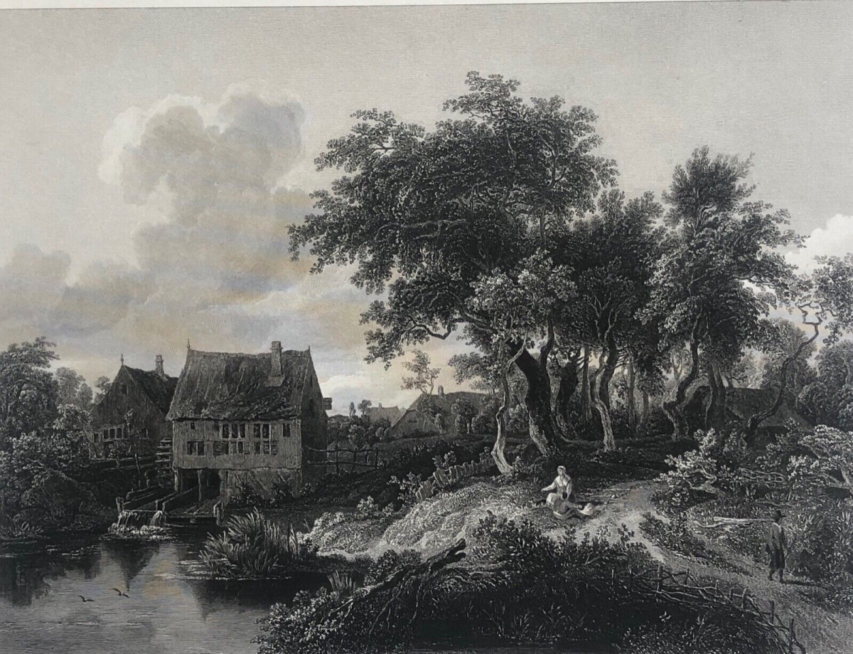 meindert_hobbema_1638-1709_le_vieux_moulin_grave_par_cousin_en_1863