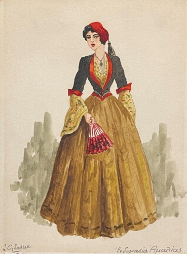 grece_dame_de_qualite_aquarelle_debut_xxe_signee_saxem